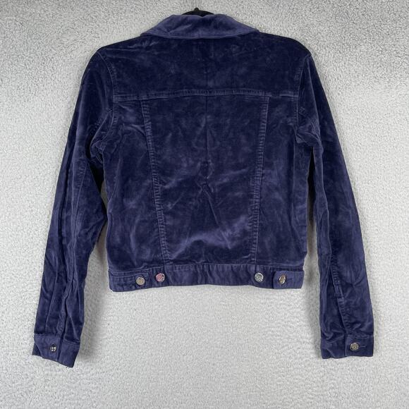 Stone Row x Georgia May Jagger Jacket Womens Small Velvet Corduroy Button Up - Picture 2 of 9